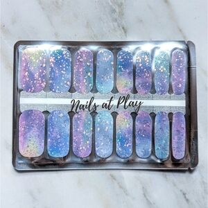 5 for $15 Nail Wraps- Blue Gush Glitter
